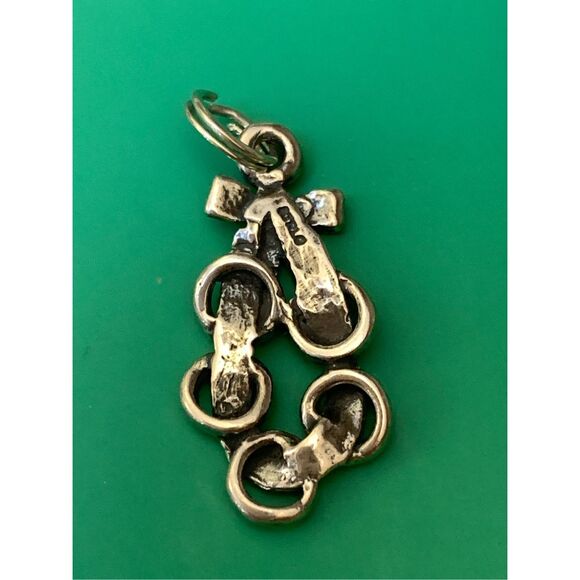 Golden Rings Partridge Sterling Silver Jewelry Charm - Picture 2 of 3